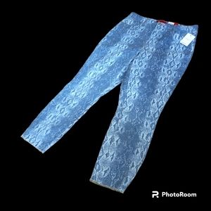 JENNIFER LOPEZ HIGH RISE SKINNY CROP PANTS SIZE 12 W/ TAGS HEATHER COLOR